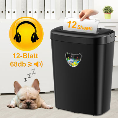 Trituradora de papel de oficina CD228P-12 máquina trituradora de cestas de 25L para papel de tarjeta de crédito CD