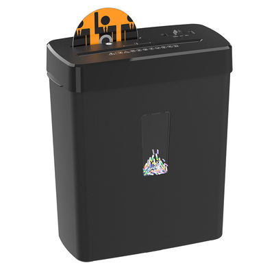 Mini Negro 13L CD Tarjeta de crédito Papel trituradora Máquina 8 hojas para la oficina en el hogar cd222P-8