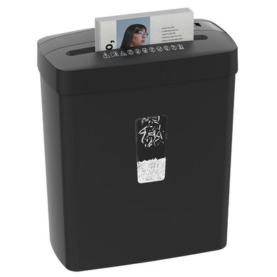 C220P-6 Mini 6 hojas de corte cruzado de papel de tarjeta trituradora con 13L de la cesta para el hogar de la oficina