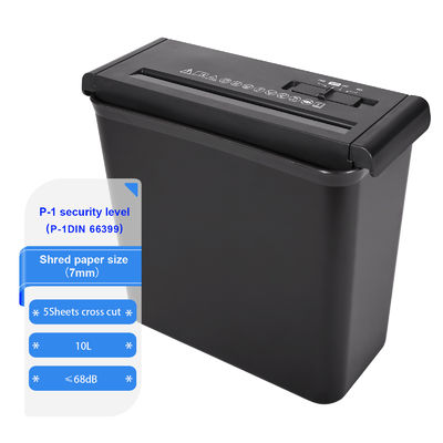 10L Mini papel de oficina y de uso doméstico cortado en tiras 5 hojas de papel A4 para documentos CS522S