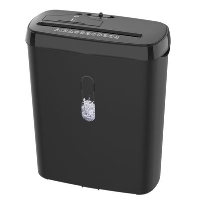 Trituradora de papel cortada en tiras de 8 hojas con una cesta de basura de 11L de tamaño pequeño para uso doméstico SD108P
