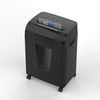 C261P-10 10 trituradora de hojas de papel micro corte de documentos tarjeta de crédito silenciosa máquina de trituración de trabajo pesado con 20L