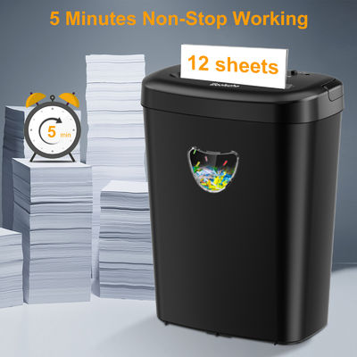 CE/EMC/ETL Seguridad Aprobada para uso pesado Trituradora de papel comercial CD228P-12 con contenedor de 25L