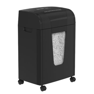 Trituradora de micro-cortes de 10 hojas con un ciclo de funcionamiento de 45 minutos, trituradora de papel de tarjeta / grapa para uso de oficina C261P-10