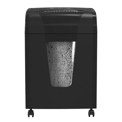 OEM 2 * 12cm tamaño triturador de papel de micro corte 18 hojas 20L con 4 ruedas C261P-10