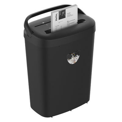 Contenedor de 25L de carga pesada de corte cruzado de 12 hojas de papel A4 trituradora de papel CD máquina de destrucción de papel de tarjeta CD228P