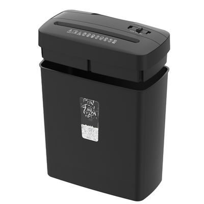 P4 Triturador de papel de oficina de corte cruzado de 6 hojas Destructor de tarjetas de crédito con contenedor de tamaño pequeño de 13L para uso doméstico C220P-6
