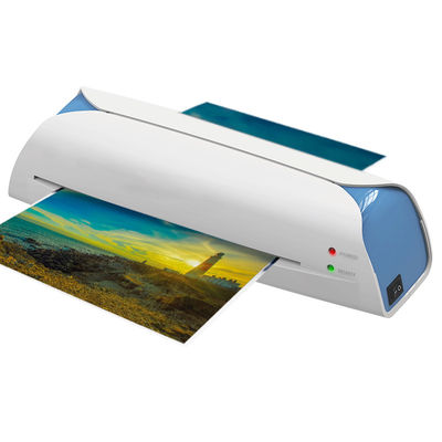 Blanco azul A4 laminador de color para papel de documento de foto Menú con liberación LM2008