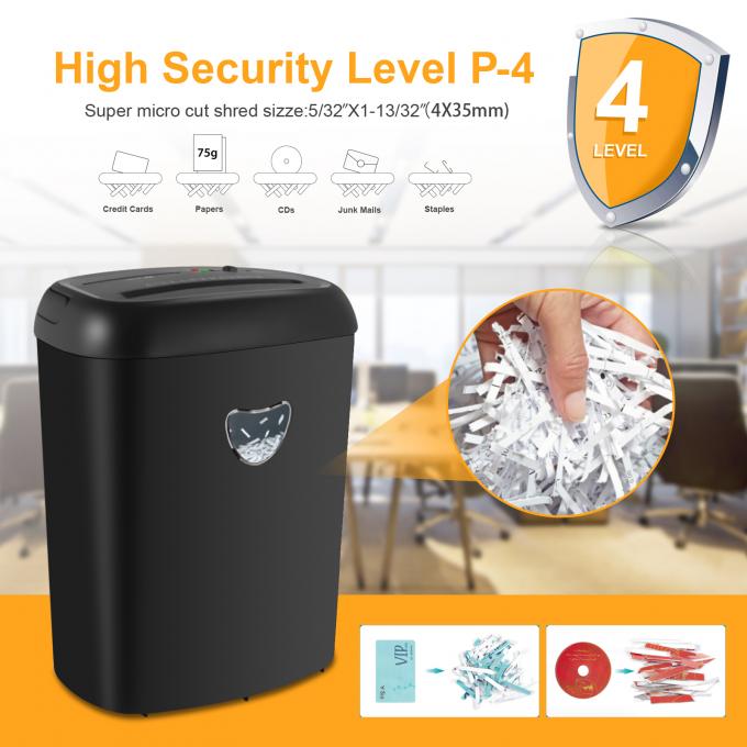 P-4 máquina de trituración de papel de trabajo pesado 25L contenedor de capacidad trituración 12 hojas A4 CD228P-12 2