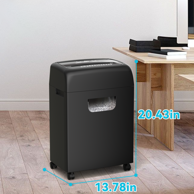 C281P Trituradora de papel de recorte transversal de contenedores de carga pesada de 20L 4*33mm tamaño de trituración P-4 nivel de seguridad 18 trituradora de hojas 5