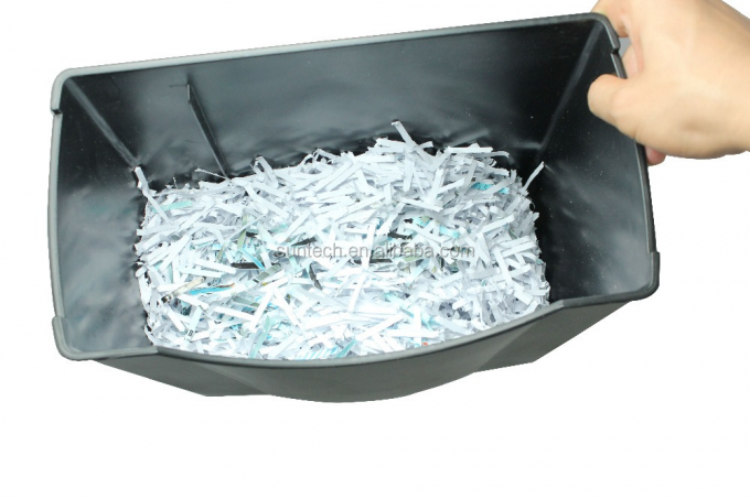 Trituradoras de papel de oficina de corte cruzado de 5 hojas de 14L Trituradora de papel con 14L BIN C506P Máquina de destrucción de tarjetas de crédito 3