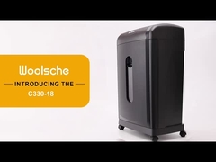 C330P-18 Trituradora de papel de trabajo pesado certificada CE/EMC para empresas con contenedor extraíble de 30L