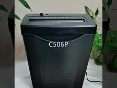 C506P 5 Máquina de trituración de hojas de papel A4 para oficina en el hogar con contenedor de cestas de 14L
