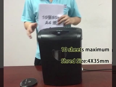 CD218P-10 21L Maquina de trituración de papel de corte cruzado para la caja de la cesta para la oficina en el hogar