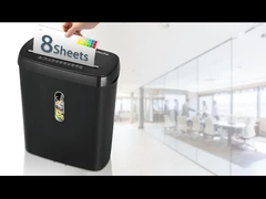 SD108P trituradora de papel de corte de tiras para el hogar y la oficina con la cesta de 11L